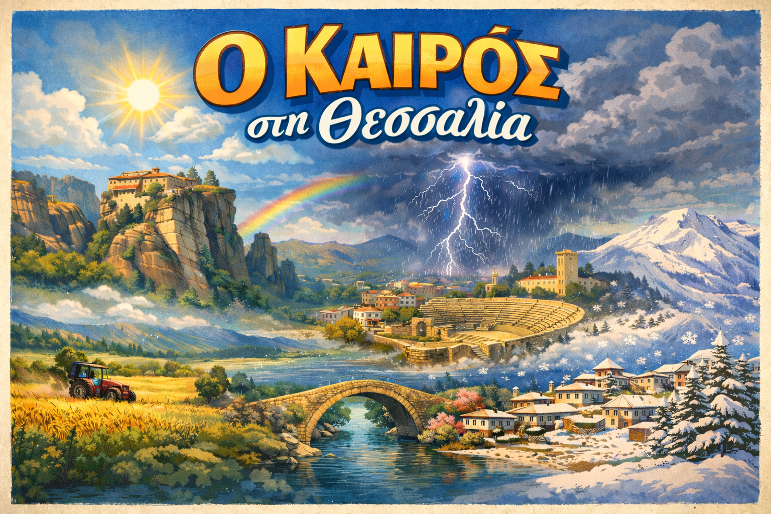 Συνεχίζεται η αστάθεια, με ηλιοφάνεια κατά περιόδους / Πρόγνωση καιρού Θεσσαλίας ως και την Τετάρτη 18 Φεβρουαρίου