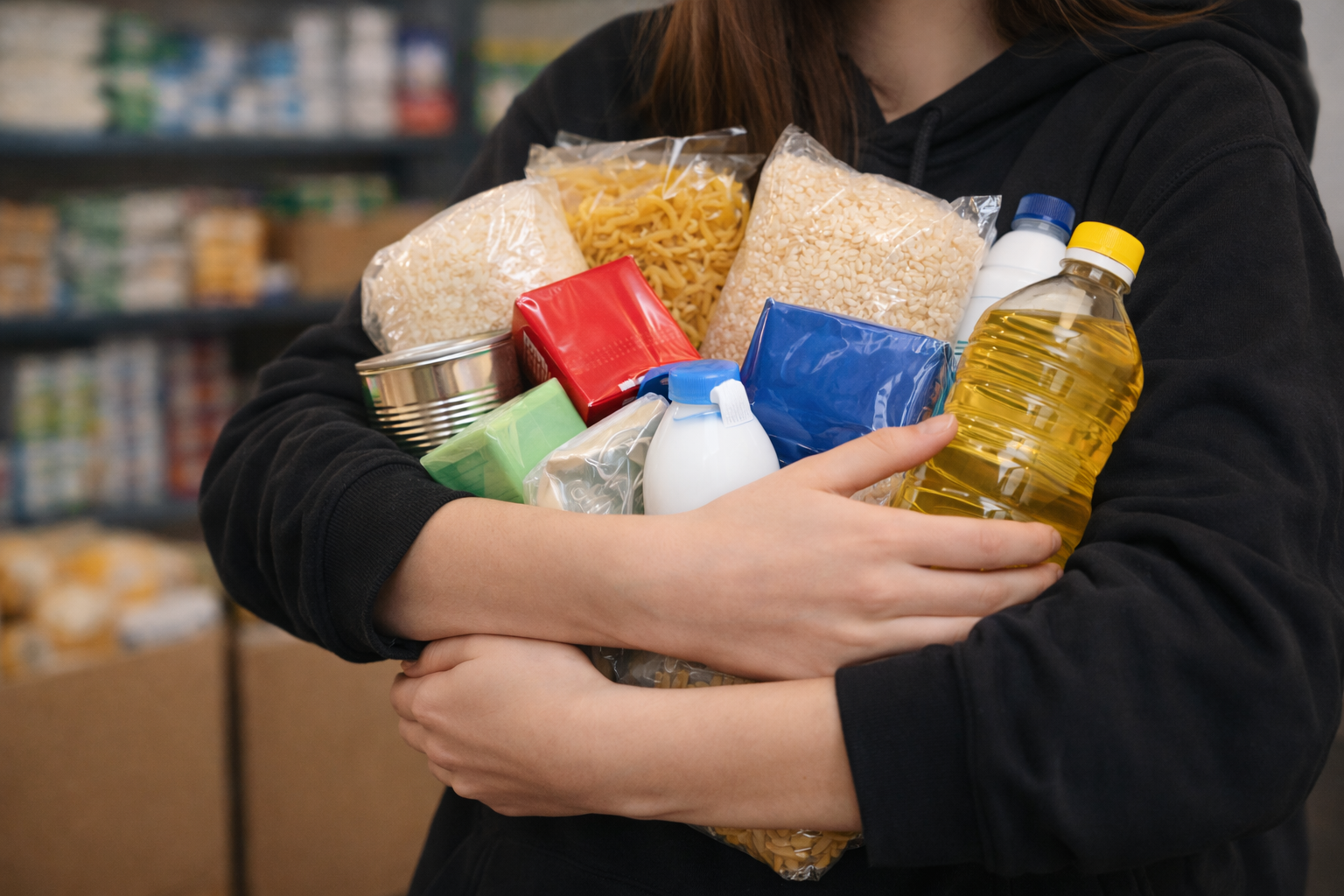 Μαθήτρια της Αγιάς, μην επιθυμώντας να γνωστοποιηθεί το όνομά της, πρόσφερε είδη πρώτης ανάγκης στο Κοινωνικό Παντοπωλείο του Δ. Αγιάς