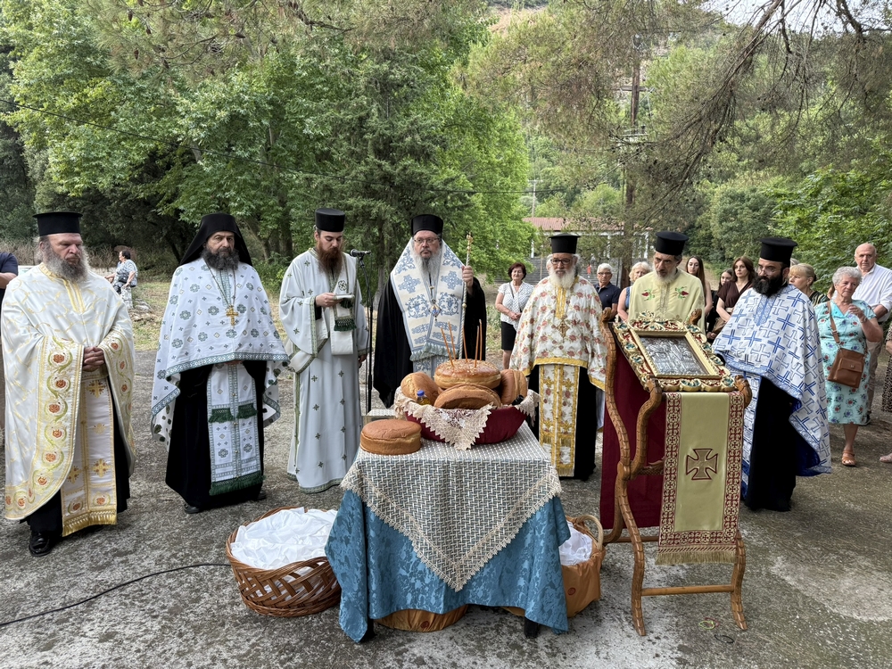 Ο Μητροπολίτης Λαρίσης & Τυρνάβου στην πανήγυρη της Ιεράς Μονής Αγίων Αναργύρων Αγιάς