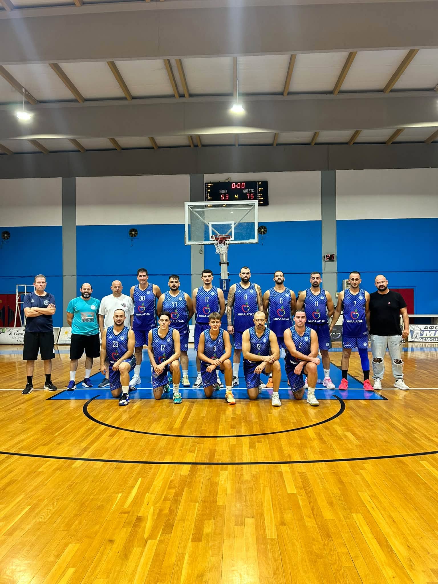 Νίκη-πρόκριση στους “8” του κυπέλλου για τον Ερμή Αγιάς επί των Τιτάνων με σκορ 53-75 στο κλειστό του Αλμυρού